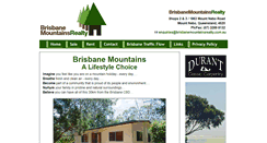 Desktop Screenshot of brisbanemountainsrealty.com.au